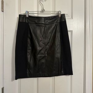 Cabi leather skirt